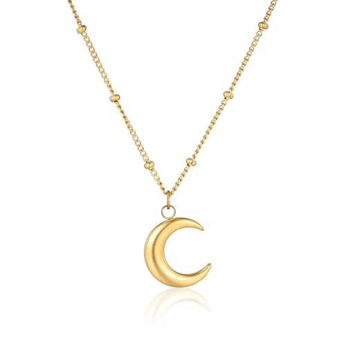 MILAKOO Bohemian Layered Necklace Choker Gold Mond Pedant Verstellbare Kette mit Charme für Hochzeiten von MILAKOO