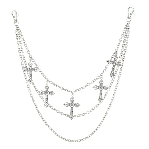 MILAKOO Layered Hosenkette Punk Gothic Damen Herren Jeans Hose Kette DIY Schmuck Brieftasche Kette von MILAKOO