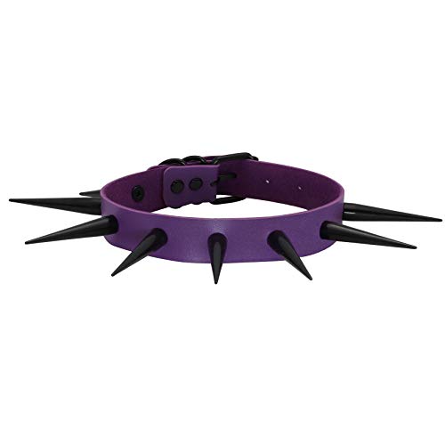 MILAKOO PU Lede lila Halsband Punk Rock Gothic Choker Halskette Allerheiligen Kette von MILAKOO