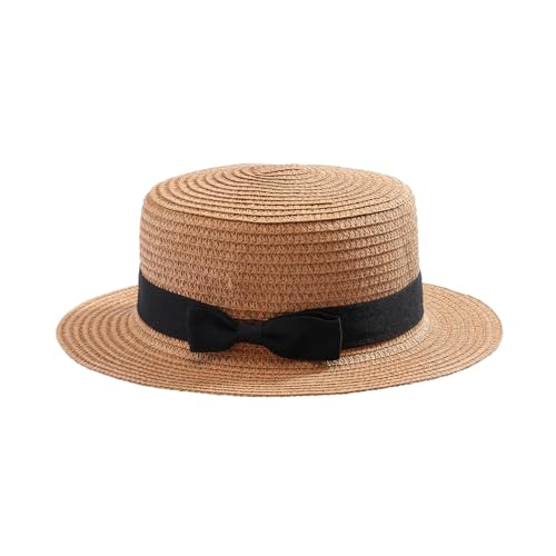 MILAKOO Sun Strohhut für Frauen Breite Krempe Einstellbare Faltbare Sommer Strand Sonnenhut für Outdoor Gartenarbeit von MILAKOO