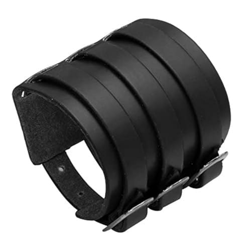 MILAKOO Herren Alloy Lederarmband Armreif Manschette Silber Braun Einstellbar von MILAKOO