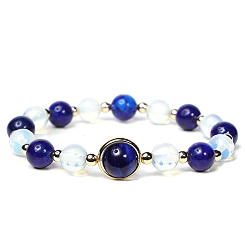 MILAKOO Naturstein Armband Damen heilsteine armband Frauen Opal Armband Lapislazuli armreif edelstein von MILAKOO