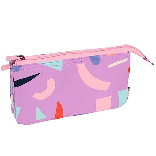 MILAN® Federmäppchen mit 5 Fächern, Serie Special Fun Animals Violett von MILAN