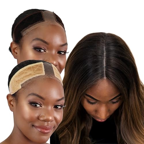 MILANO COLLECTION Wigrip, Premium-Perückenband für Damen, voll verstellbares und verstärktes Spitzenperücken-Griffband von Hairline, bequemes und sicheres klebstofffreies Samt-Stirnband, von MILANO COLLECTION