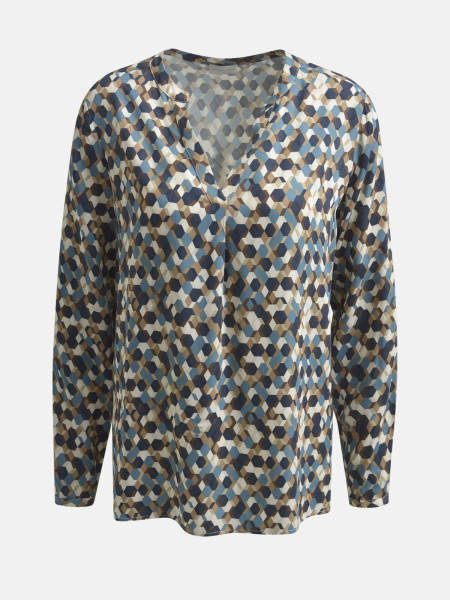 MILANO ITALY Damen Bluse, rauchblau von MILANO ITALY