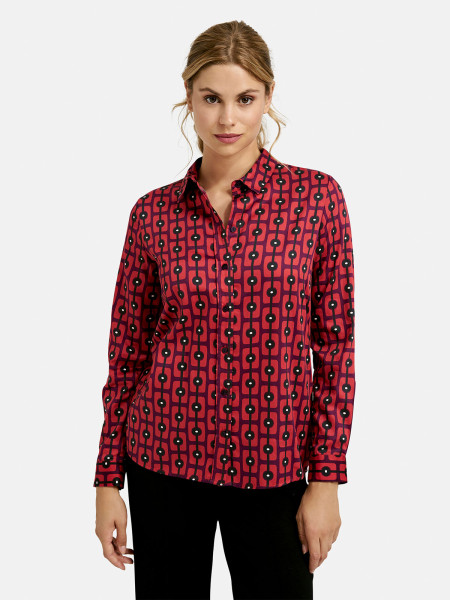 MILANO ITALY Damen Bluse, rot von MILANO ITALY