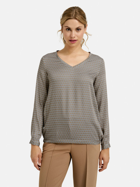 MILANO ITALY Damen Bluse, taupe von MILANO ITALY