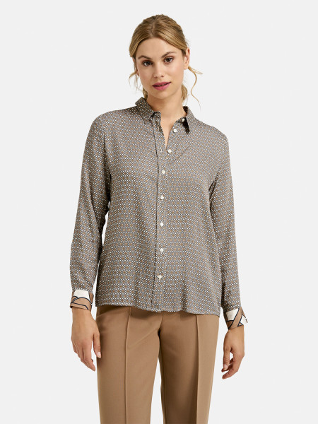 MILANO ITALY Damen Bluse, taupe von MILANO ITALY