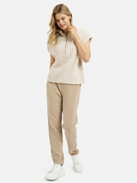 MILANO ITALY Damen Hose, beige von MILANO ITALY