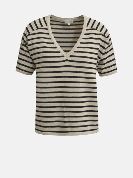 MILANO ITALY Damen Kurzarmpullover, schwarz von MILANO ITALY