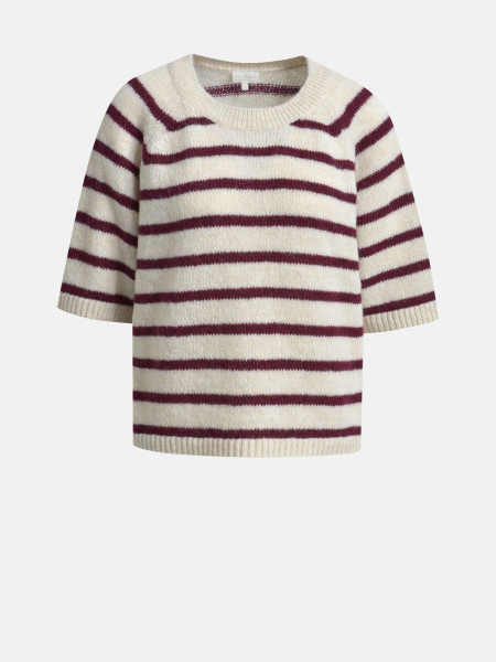 MILANO ITALY Damen Kurzarmpullover, vino von MILANO ITALY