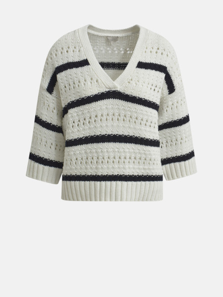 MILANO ITALY Damen Pullover, creme von MILANO ITALY