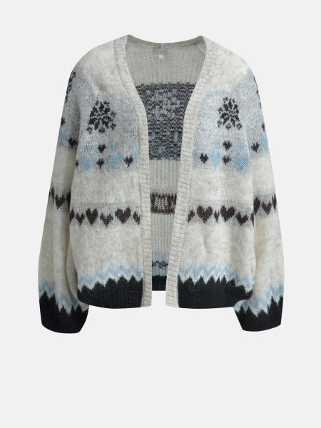 MILANO ITALY Damen Strickjacke, creme von MILANO ITALY