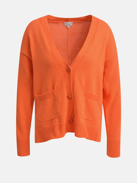 MILANO ITALY Damen Strickjacke, orange von MILANO ITALY