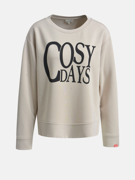 MILANO ITALY Damen Sweatshirt, beige von MILANO ITALY