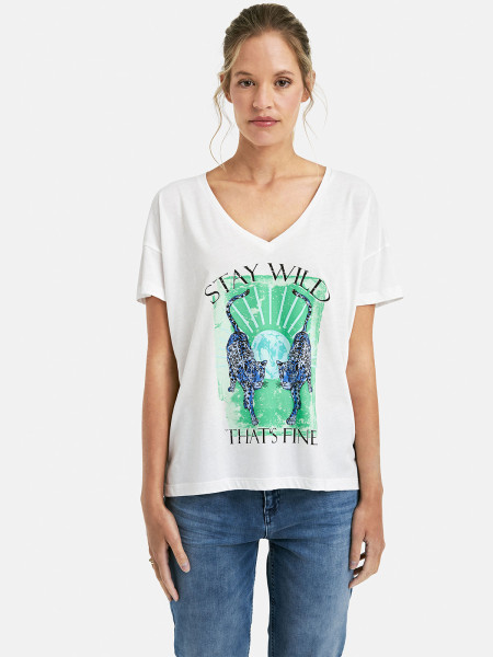 MILANO ITALY Damen T-Shirt, offwhite von MILANO ITALY