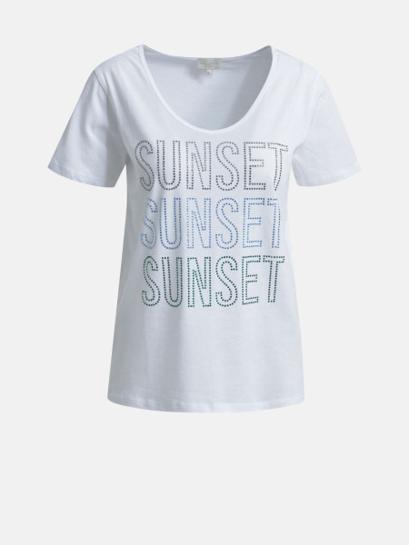 MILANO ITALY Damen T-Shirt, weiß von MILANO ITALY