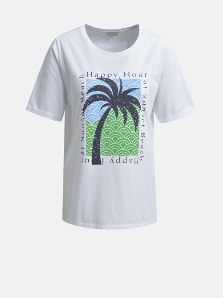 MILANO ITALY Damen T-Shirt, weiß von MILANO ITALY