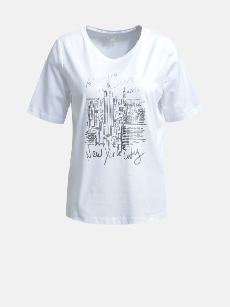 MILANO ITALY Damen T-Shirt, weiß von MILANO ITALY