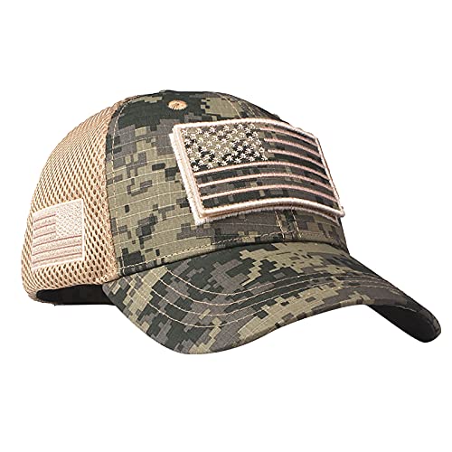 Baseball Cap Streitkräfte Usa Flag Camouflage Baseballmütze Army American Flag Baseballmütze Amerika Basecap Kappe Mütze Cap Schirmmütze von MILAX