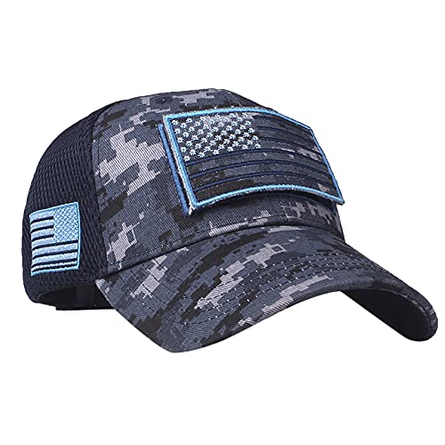 Baseball Cap Streitkräfte Usa Flag Camouflage Baseballmütze Army American Flag Baseballmütze Amerika Kappe Mütze Cap Schirmmütze Basecap von MILAX