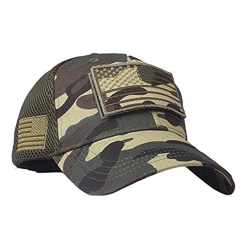 Baseball Cap Streitkräfte Usa Flag Camouflage Baseballmütze Army American Flag Baseballmütze Amerika Kappe Mütze Cap Schirmmütze Basecap von MILAX