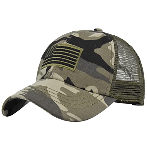 Baseball Cap Streitkräfte Usa Flag Camouflage Baseballmütze Army American Flag Baseballmütze Amerika Kappe Mütze Cap Schirmmütze Basecap von MILAX