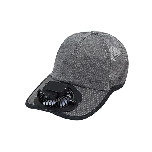 Kappe mit Ventilator Baseball Cap Sommer Outdoor Solar Sonnenenergie Hut Kappe Kühler Lüfter Ventilator Baseball Cap Sonnenschutz Kappe von MILAX