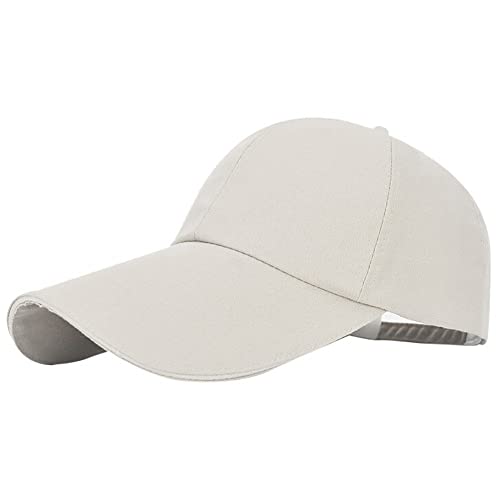 MILAX Baseballkappe,Outdoor-Baseballkappe mit langem Schirm, Verlängerte Krempe, Sonnenschutz,Schirmmütze Unisex Baseballkappe mit verlängerter Krempe von MILAX