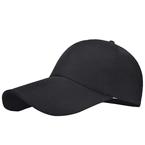 MILAX Baseballkappe,Outdoor-Baseballkappe mit langem Schirm, Verlängerte Krempe, Sonnenschutz,Schirmmütze Unisex Baseballkappe mit verlängerter Krempe von MILAX