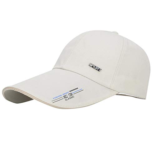 MILAX Baseballkappe,Outdoor-Baseballkappe mit langem Schirm, Verlängerte Krempe, Sonnenschutz,Schirmmütze Unisex Baseballkappe mit verlängerter Krempe von MILAX