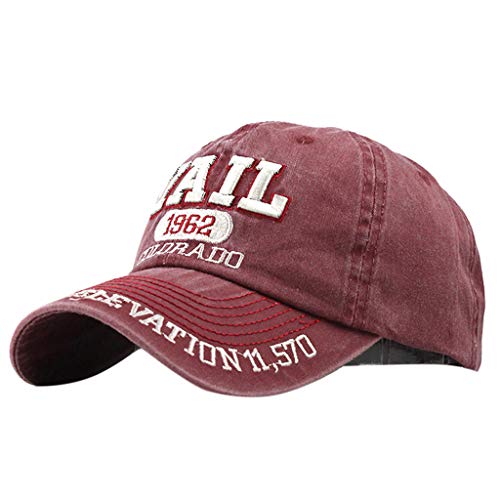 MILAX Baseballmütze Damen Herren Baseball Cap Verstellbarer Schirmmütze Gestickte Buchstaben Sonnenhut Freizeithut Schirmkappe für Outdoor Sport von MILAX