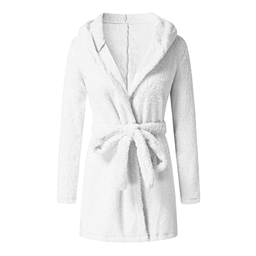 MILAX Unisex Herren Damen Bademantel Mit Kapuze Damen Morgenmantel Aus Fleece Mit Kapuze Baumwoll Bademantel Personalisiert Herren Damen Bademantel Morgenmantel Mit Kapuze von MILAX