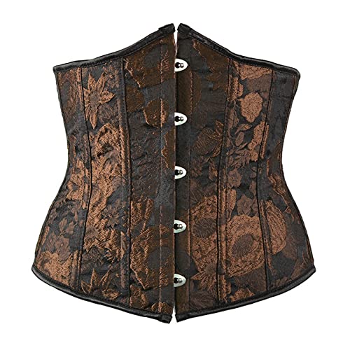 MILAX Unterbrust Korsett Corsage Halbbrust Weg Damen Top Gothic Elegant Sexy Gürtel Taillenkorsett Vintage Korsage Damen Shapewear Unterwäsche Korsett von MILAX