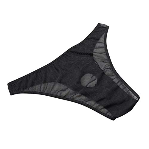 MILAX Unterhosen Herren Slip Sexy Dessous mit Löchern Weiche Durchsichtige Sexy Spitze G-String Autmungsaktiv und Bequemes Retroshorts mit Penisloch MILAX Unterhosen Herren Slip Sexy Dessous mit Löchern Weiche Durchsichtige Sexy Spitze G-String Autmungsaktiv und Bequemes Retroshorts mit Penisloch von MILAX