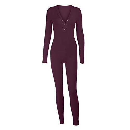 MILAX Women's Sexy Pyjamas,Comfy Sleepwear Jumpsuit with Functional Buttoned Flap Jumpsuit Women's Cuddly Onesie Pyjamas Winter Warm Functional Buttoned Flap Loungewear Homewear von MILAX