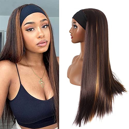 Stirnband Perücken Echthaar für Frauen Wasserwelle Echthaar Perücke Headband Wig Water Wave Perücke mit Stirnband Wave Stirnband Perücke von MILAX