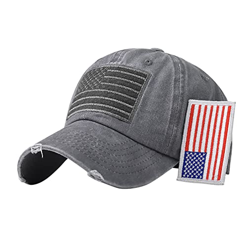 USA American Flag Baseball Cap Hut Baseballmütze Basecap Baseballcap Mützen Caps Kappe mit Diamant Baseball Cap Verstellbar Sonnenschutz von MILAX