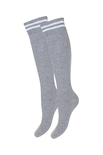 MILENA weiche, atmungsaktive Overknee-Socken mit elastischer Passform und rutschfestem Halt. Perfekt für Alltag, Arbeit, Sport und Cosplay – vielseitig kombinierbar, Hellmeliert von MILENA PEŁNA SWOBODA RUCHU