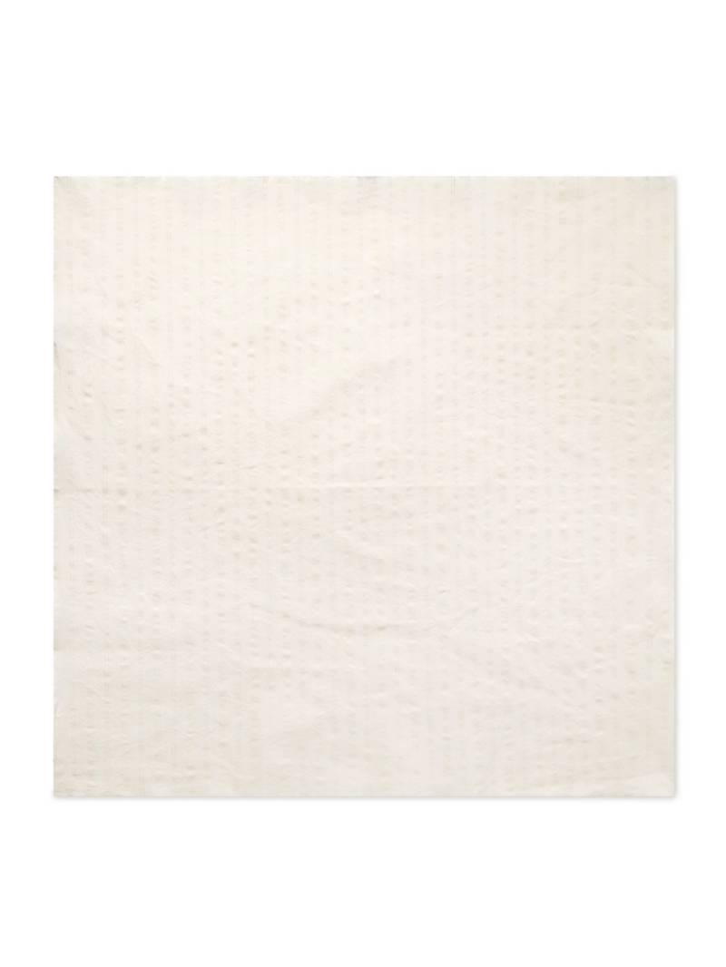 MILES LEON - Brazee Striped Tumbled Cotton and Linen-Blend Bandana - Men - Neutrals von MILES LEON