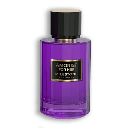 MILESTONE Amorist For Her Women Eau de Parfum 100 ml – langanhaltender blumiger und fruchtiger Duft, ideal für den täglichen Gebrauch oder besondere Anlässe, elegantes und raffiniertes Dufterlebnis von MILESTONE PERFUMES