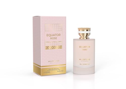 MILESTONE Equator Rose Eau de Parfum für Damen, 100 ml, langanhaltender, eleganter Blumenduft, ideal für den täglichen Gebrauch oder besondere Anlässe, erfrischendes und anspruchsvolles Dufterlebnis von MILESTONE PERFUMES