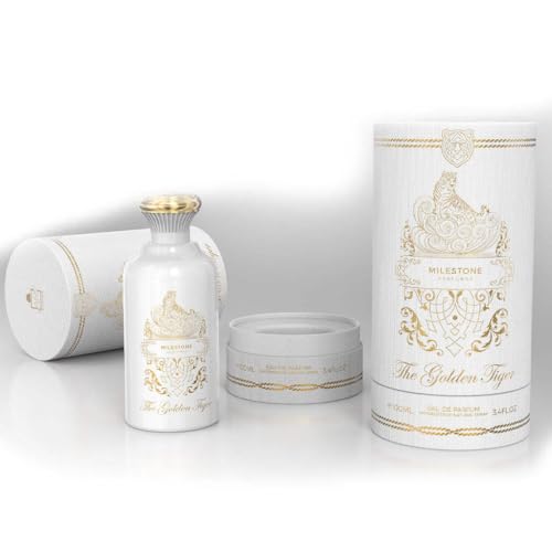 MILESTONE Perfumes The Golden Tiger Uni Long-Lasting Eau de Parfum 100 ml – Premium-Duft für Männer und Frauen, einzigartiger und kräftiger Duft, perfekt für jeden Anlass von MILESTONE PERFUMES