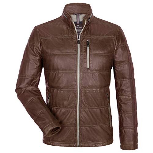 MILESTONE Conner Herren Lederjacke (52, Cognac) von MILESTONE