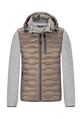 MILESTONE Herren Hybridsteppjacke Übergangsjacke Delta braun - 56 von MILESTONE