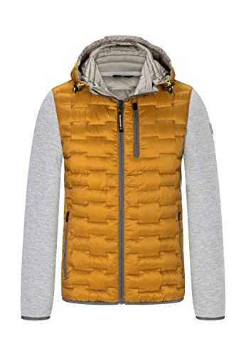 MILESTONE Herren Hybridsteppjacke Übergangsjacke Delta gelb - 54 von MILESTONE