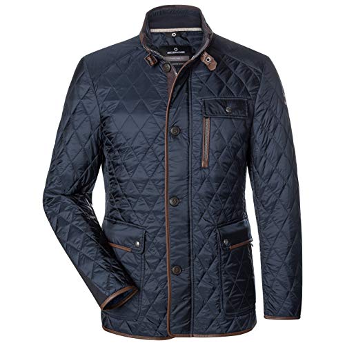 MILESTONE Herren Jacke Leonido Übergangsjacke Rautenmuster Navy (54) von MILESTONE