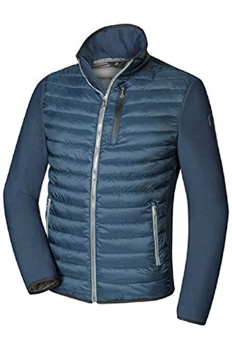 MILESTONE Ken Herren Jacke Steppjacke Übergangsjacke Navy Blau Materialmix Modern Fit Stehkragen Thinsulate-Isolierung (52) von MILESTONE