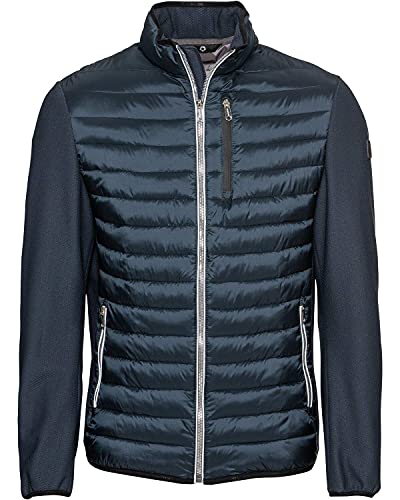 MILESTONE Ken Herren Steppjacke im Materialmix (50, Marine) von MILESTONE