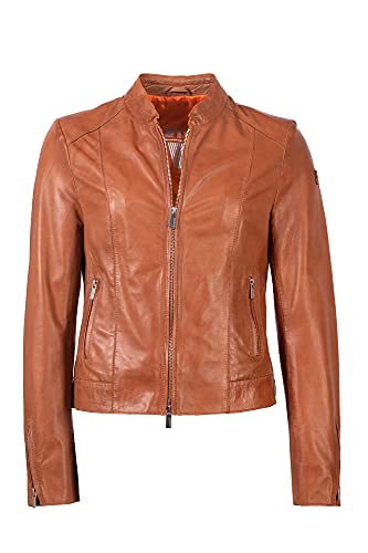 MILESTONE_Lederjacke_cognac-42 von MILESTONE